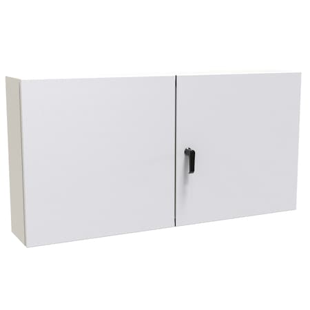 Hammond 3 Point Latch with Keyed Handle Electrical Enclosures, 24 in H, 8 in D, 48 in W EN4TD24488LG